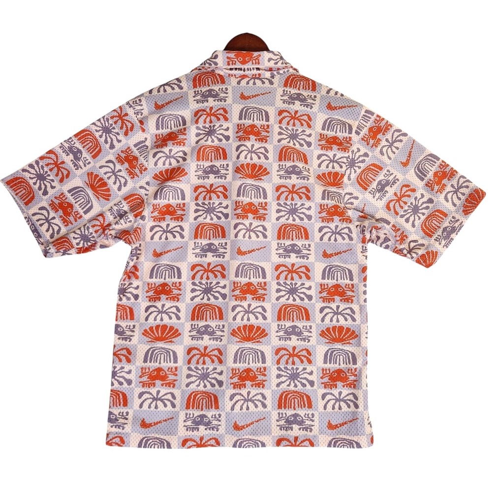 Nike Spring Break Shirt Men's XS Orange Guava Ice/Doll Hawaiian DV0041-838 - Picture 2 of 8